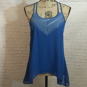 STUDIO Y Layered Royal Blue Tank